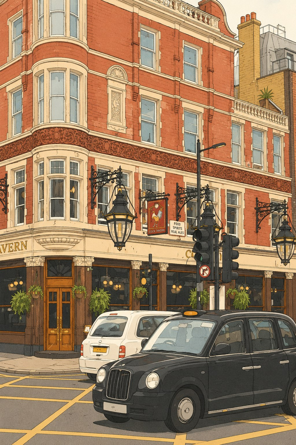 A London street corner
